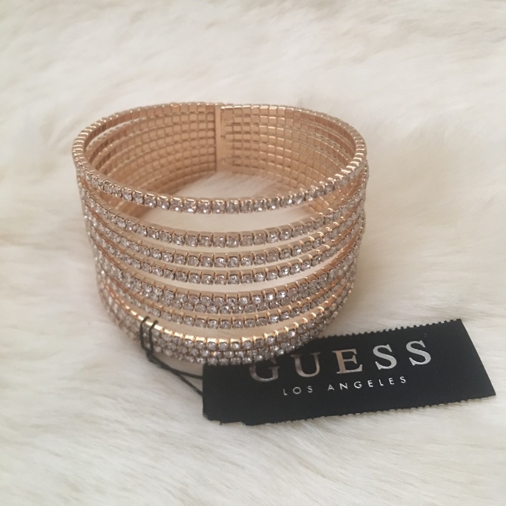 NEW GUESS Gold Rhinestones Bracelet